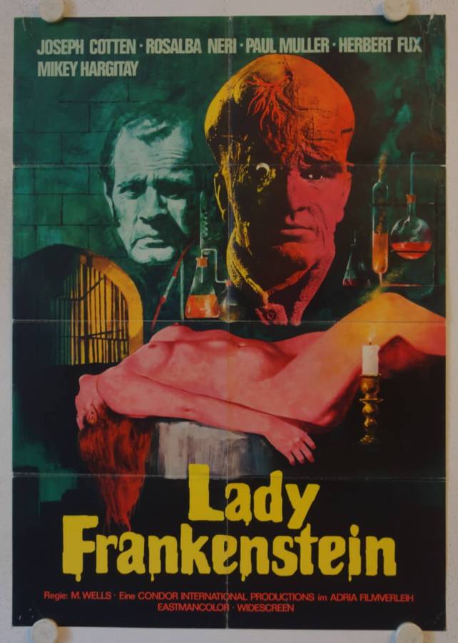 Lady Frankenstein original release german movie poster